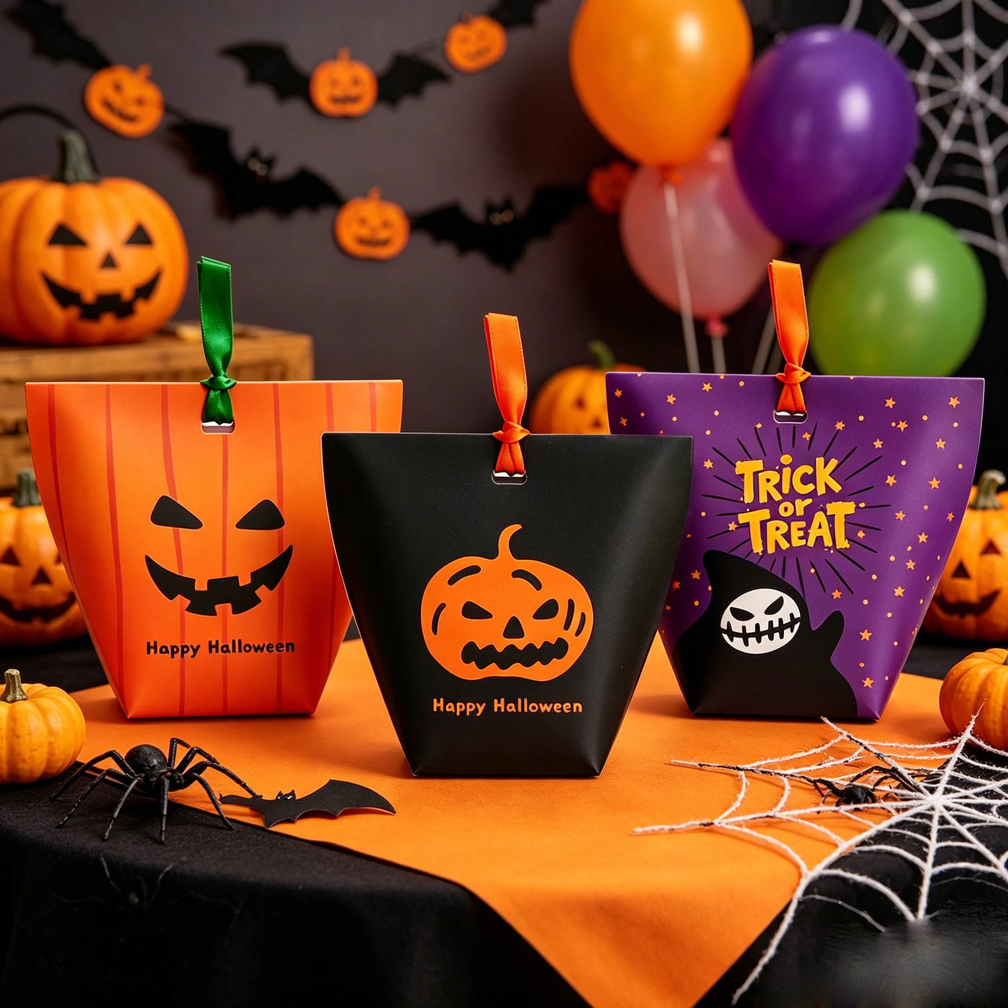 Chocolate Snack - 50 stuks draagbare Halloween-doosjes voor lekkernijen,