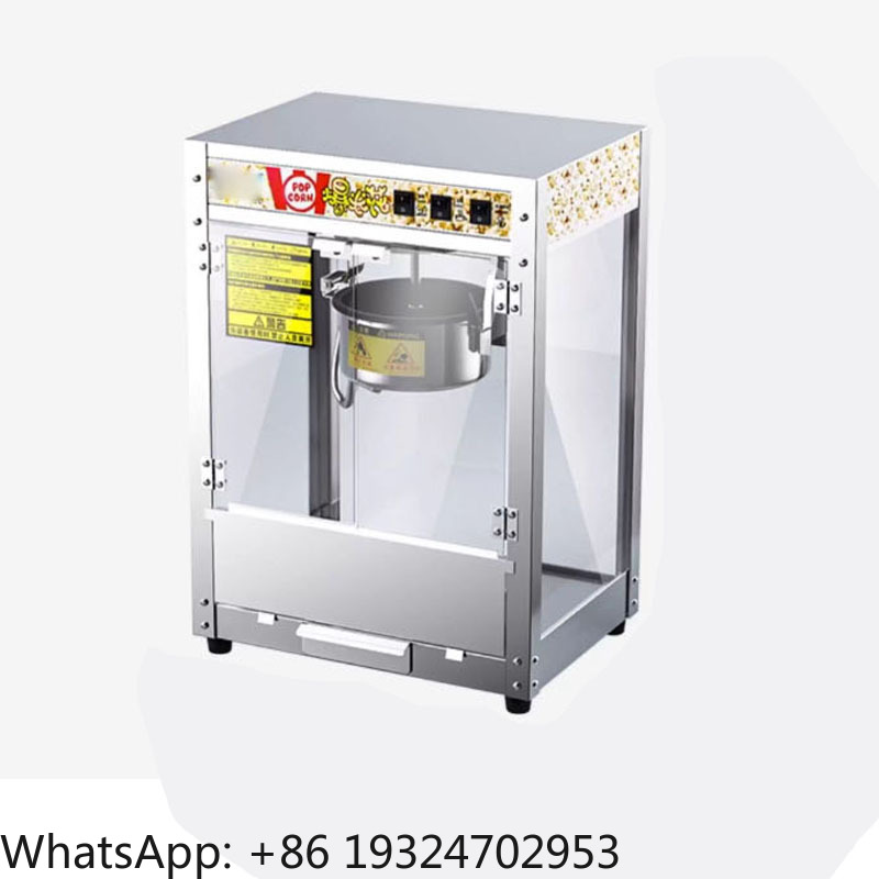 Popcorn - Volledig Automatische Commerciële Popcornmachine 220/110V RVS