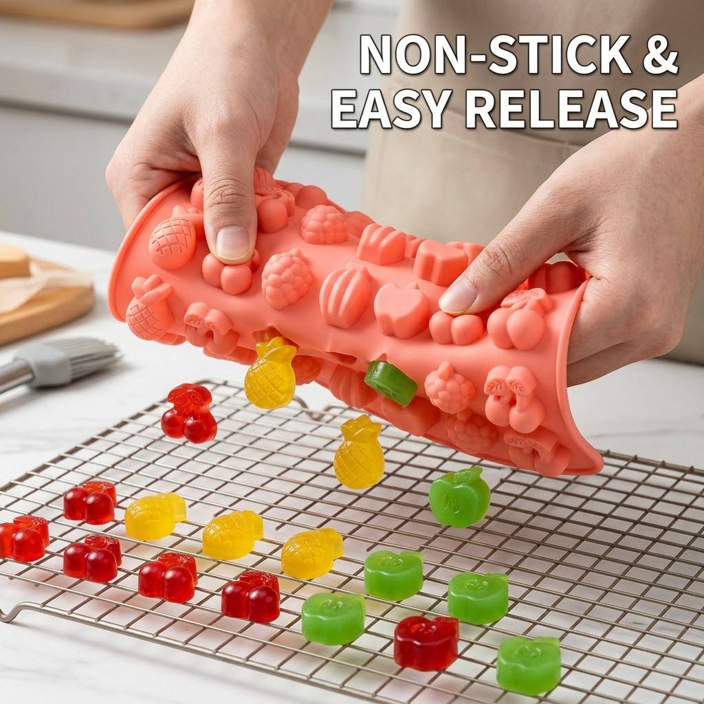 Gummy fruitvormpjes, BPA-vrije - Gummy Candy recensie en prijs