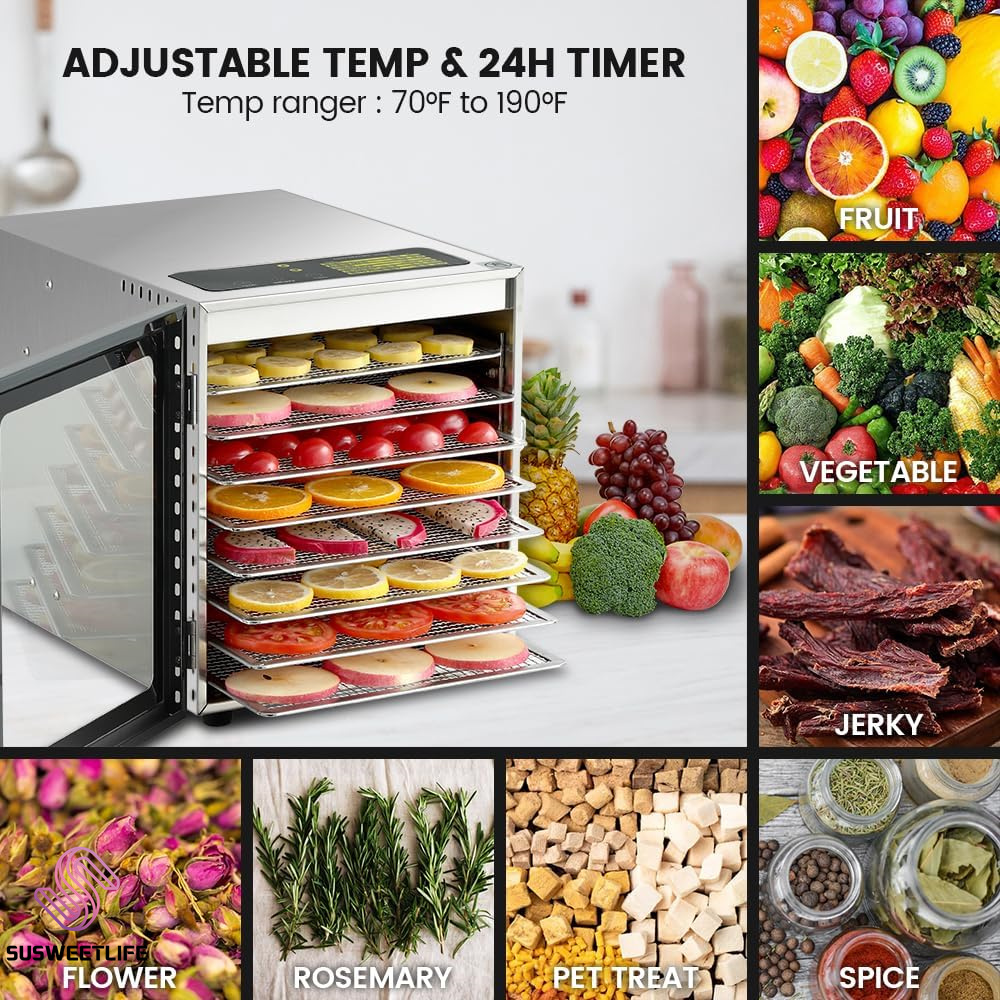 500W 8-bakjes grote capaciteit - Healthy Snacks Food recensie en prijs