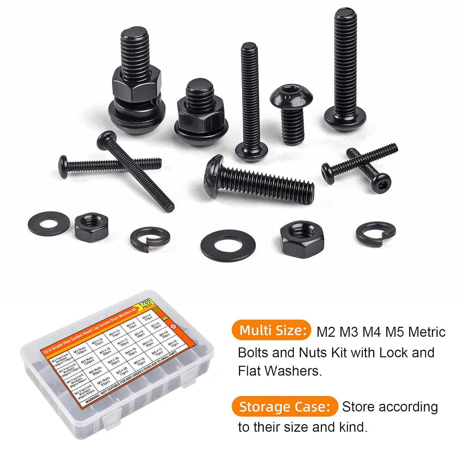 1705PCS zeskantschroevenset -  - Nuts Mix recensie en prijs